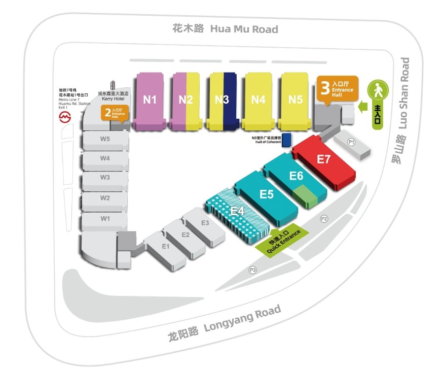 慕尼黑上海光博会展区图 慕尼黑上海光博会展区图
